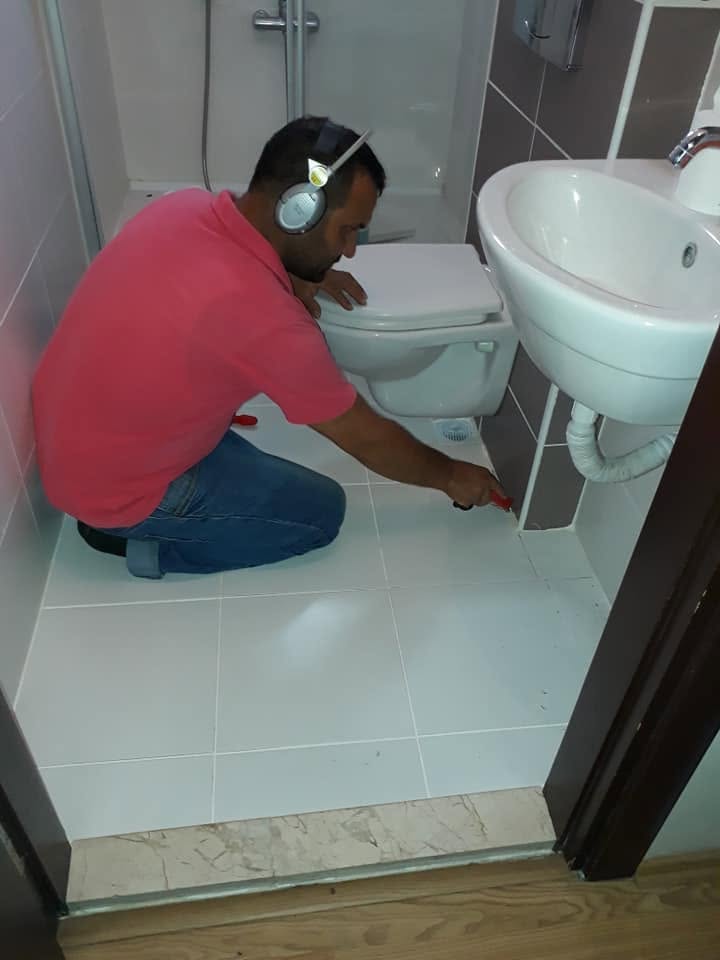 Duş Gideri Su Kaçağı çalışma aşaması 1