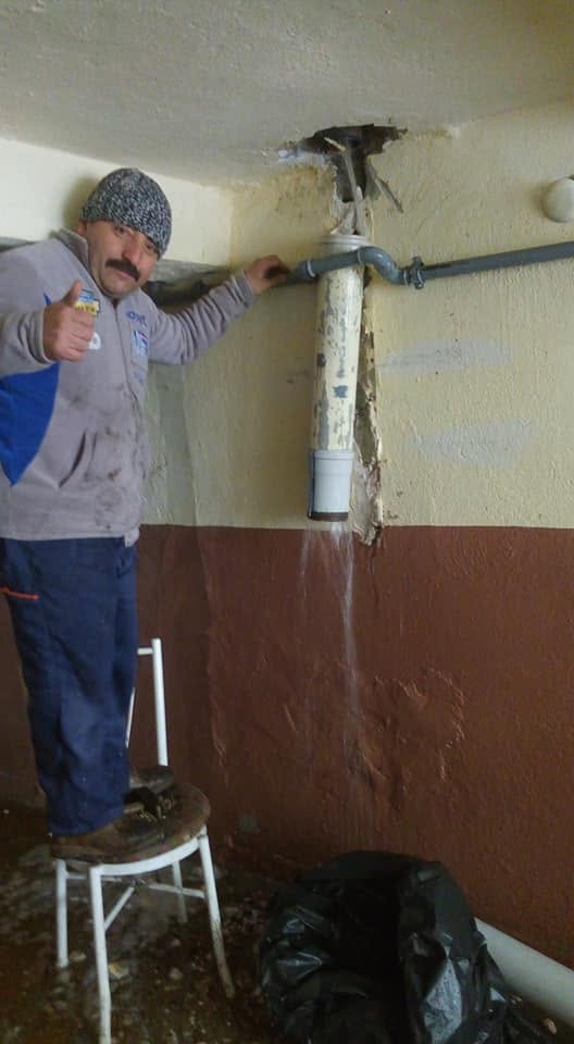 Su Borusu Tesisati boru ve gider kontrolü